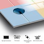 Wallity UV-843 Pintura Decorativa de Vidrio Templado Multicolor 50 x 50 cm